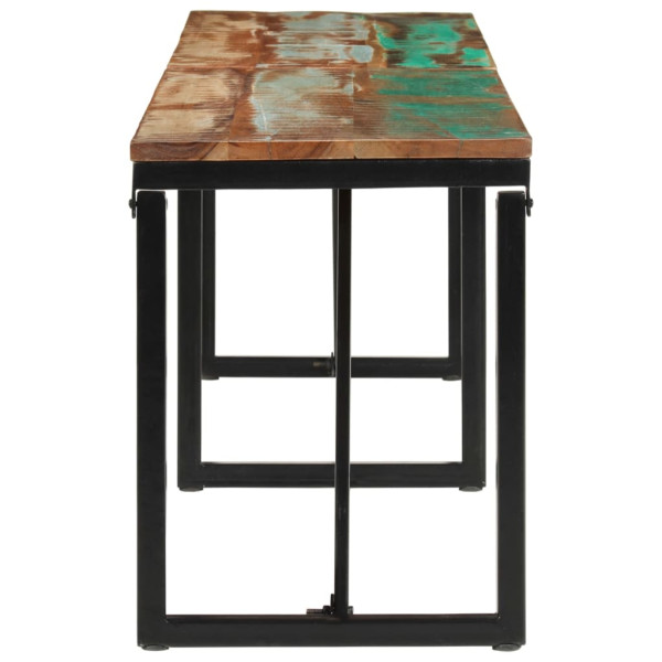 Banco de madera maciza reciclada 160x35x46 cm M 3