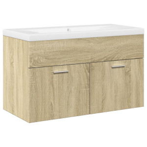 Mueble de baño con lavabo integrado roble Sonoma H