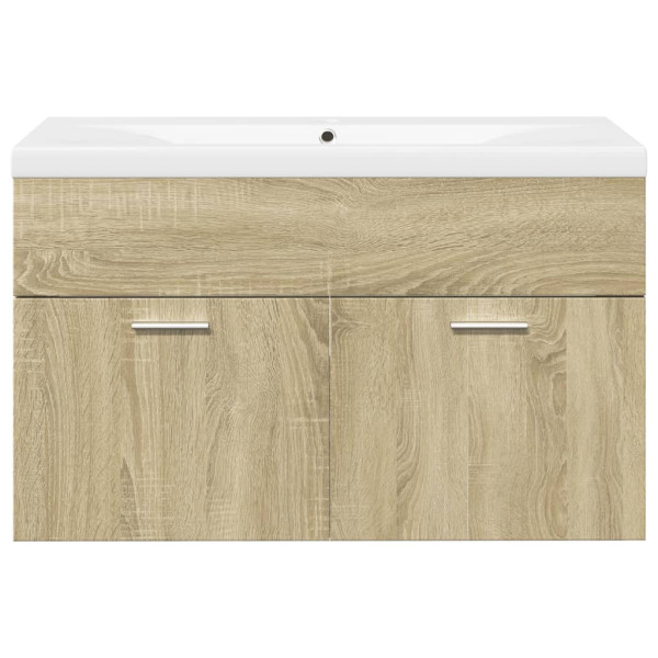 Mueble de baño con lavabo integrado roble Sonoma M 4