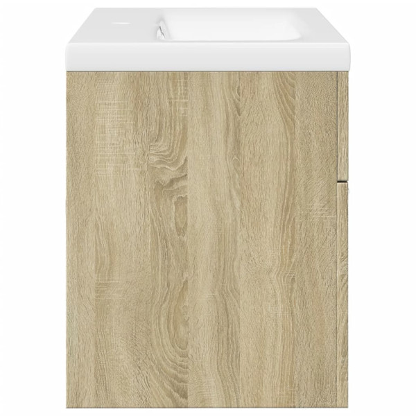 Mueble de baño con lavabo integrado roble Sonoma M 5