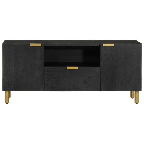 Mueble de TV madera de ingeniería negro 105x33x46 cm M 3
