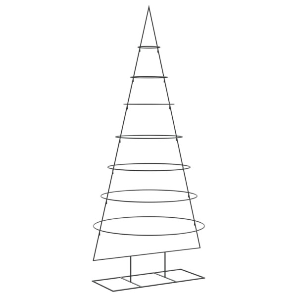 Árvore de Natal para decoração de metal preto 210 cm M 2