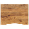 Tablero escritorio con curva madera mango rugosa 110x80x2.5 cm 1