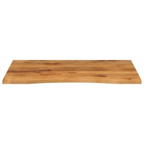 Tablero escritorio con curva madera mango rugosa 110x80x2.5 cm M 3