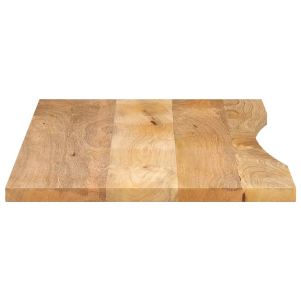 Tampo de mesa com curva 110x60x2.5 cm mangueira áspera maciça M 4