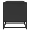 Mueble de TV madera de ingeniería y metal negro 100x35x41 cm 5
