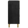 Aparador de madera de ingeniería negro 60x33x75 cm 4