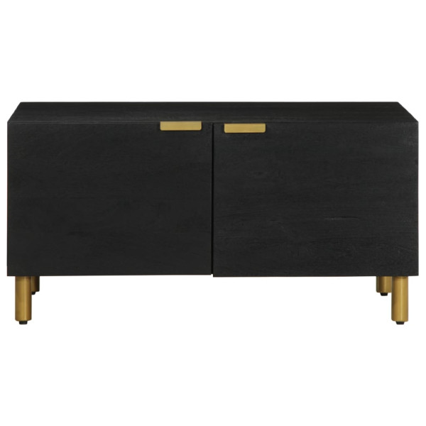 Mesa de centro madera contrachapada negro 80x50x40 cm M 3