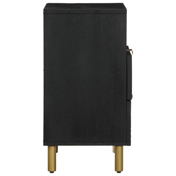 Mesa de cabeceira 50x33x62 cm derivados de madeira preto M 4