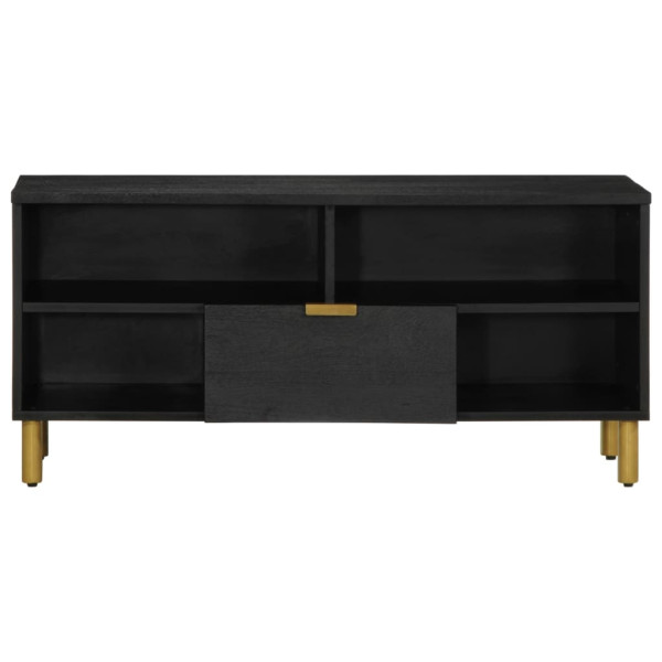 Mueble de TV madera de ingeniería negro 100x33x46 cm M 3