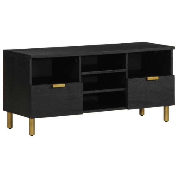 Mueble de TV madera de ingeniería negro 100x33x46 cm D