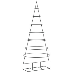 Árvore de Natal para decoração de metal preto 180 cm H