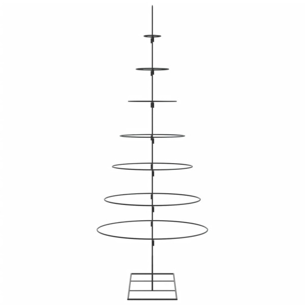 Árvore de Natal para decoração de metal preto 180 cm M 4