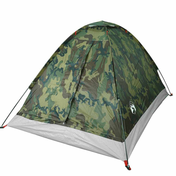 Tenda de campismo cúpula p/ 2 pessoas impermeável camuflagem M 5