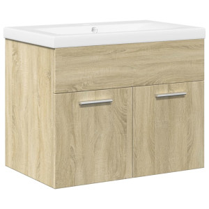 Mueble de baño con lavabo integrado roble Sonoma H
