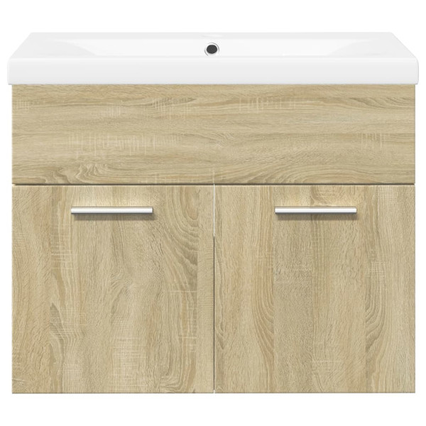 Mueble de baño con lavabo integrado roble Sonoma M 4
