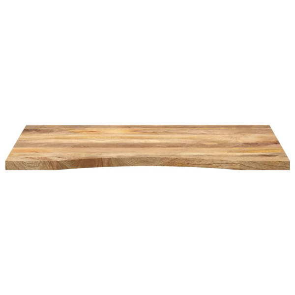 Tablero escritorio con curva madera mango rugosa 100x60x2.5 cm M 3