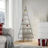 Árbol de Navidad para decoración metal negro 150 cm 1