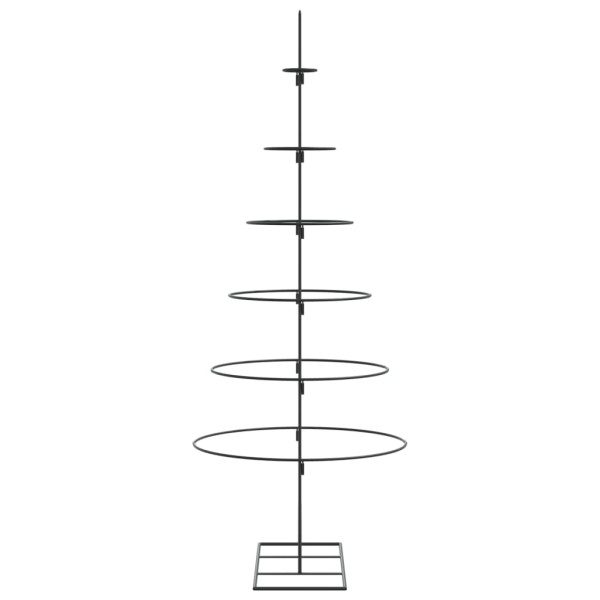 Árbol de Navidad para decoración metal negro 150 cm M 4