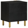 Mesa de cabeceira 40x33x46 cm madeira de mangueira maciça preto 5