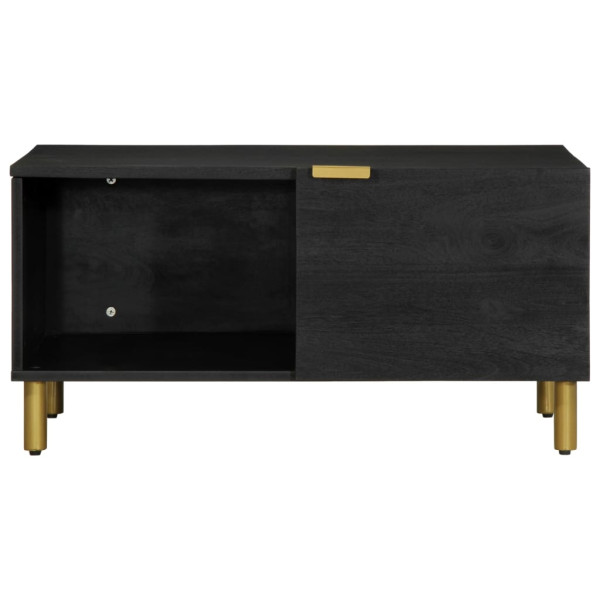 Mesa de centro madera contrachapada negro 80x50x40 cm M 3