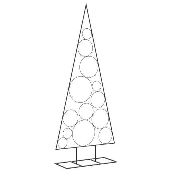 Árbol de Navidad para decoración metal negro 150 cm M 2