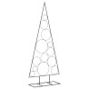 Árvore de Natal para decoração 150 cm metal preto 2