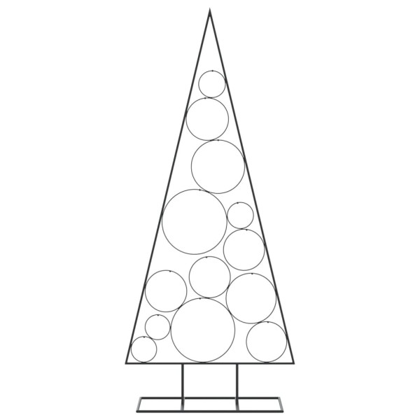 Árbol de Navidad para decoración metal negro 150 cm M 3
