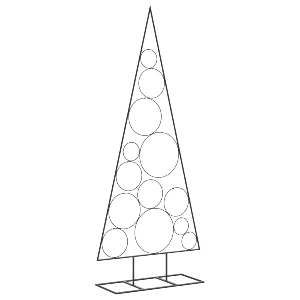 Árvore de Natal para decoração 150 cm metal preto M 5