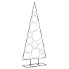 Árbol de Navidad para decoración metal negro 150 cm 5
