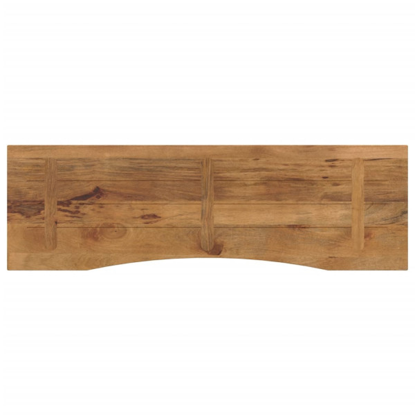 Tablero escritorio con curva madera mango rugosa 160x50x2.5 cm M 5