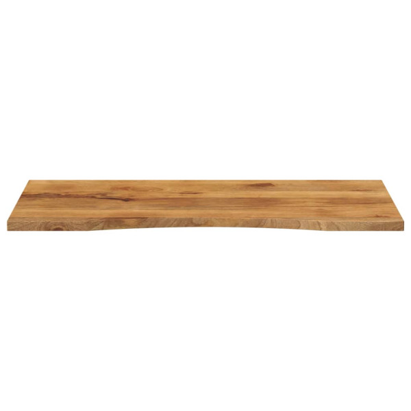 Tablero escritorio con curva madera mango rugosa 120x50x2.5 cm M 3