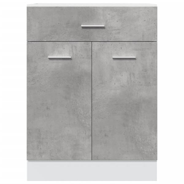 Armario inferior cajón contrachapada gris hormigón 60x46x81.5cm M 4