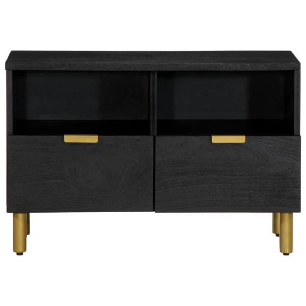 Mueble de TV madera de ingeniería negro 70x33x46 cm M 3