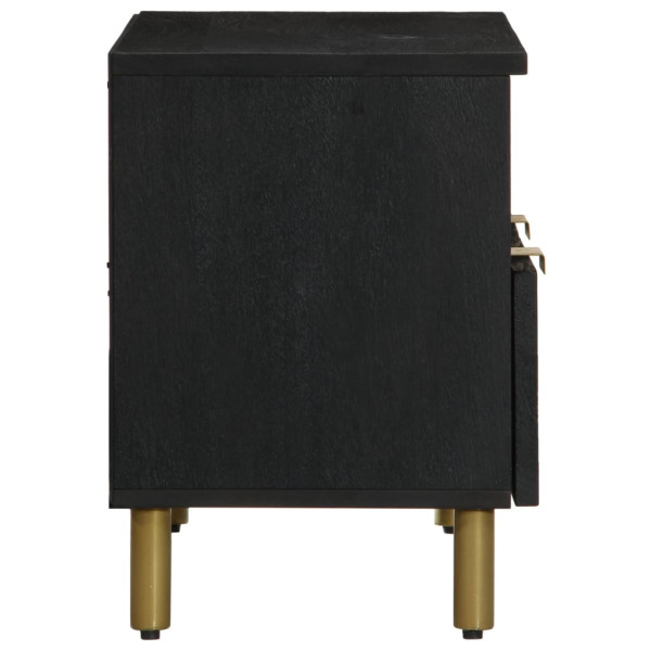 Mueble de TV madera de ingeniería negro 70x33x46 cm M 4