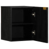 Mueble de baño colgante madera de ingeniería negro 38x33x48 cm 2
