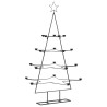 Árbol de Navidad para decoración metal negro 140 cm 2