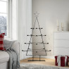 Árbol de Navidad para decoración metal negro 140 cm 3