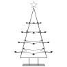 Árvore de Natal para decoração de metal preto 140 cm 4