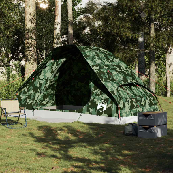 Tenda familiar cúpula para 6 pessoas impermeável camuflagem M 3