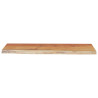 Estante pared rectangular madera acacia borde vivo 80x30x2.5 cm 4