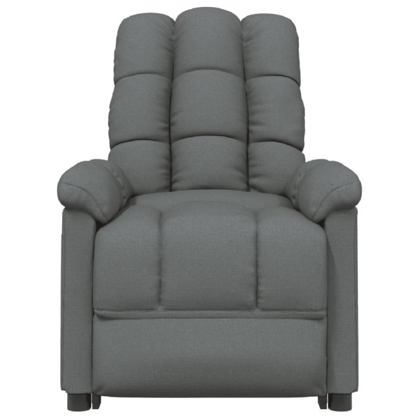 Sillón de masaje de tela gris oscuro M 3