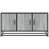 Mueble TV madera ingeniería y metal gris Sonoma 100x35x50 cm 4