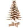 Árbol de Navidad de madera de adorno madera maciza pino 100 cm 2
