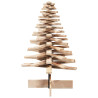 Árbol de Navidad de madera de adorno madera maciza pino 100 cm 4