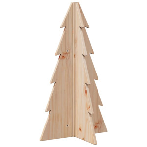 Árbol de Navidad de madera de adorno madera maciza pino 69.5 cm H