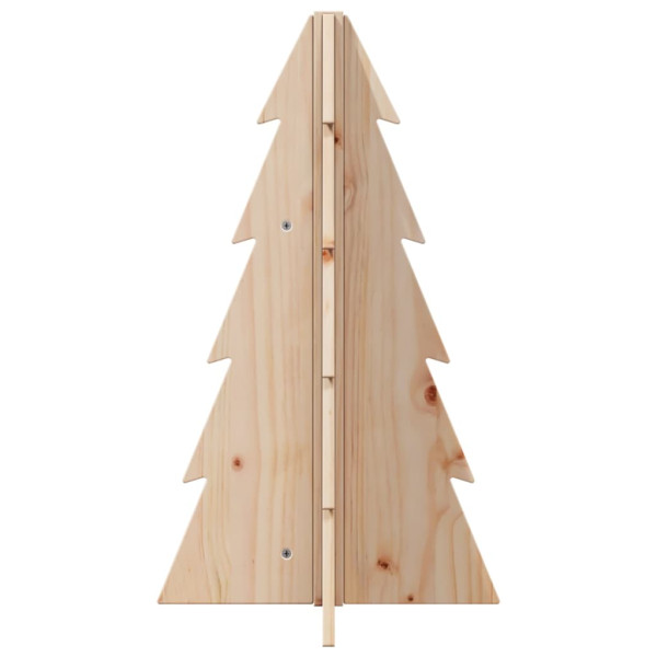 Árbol de Navidad de madera de adorno madera maciza pino 69.5 cm M 4