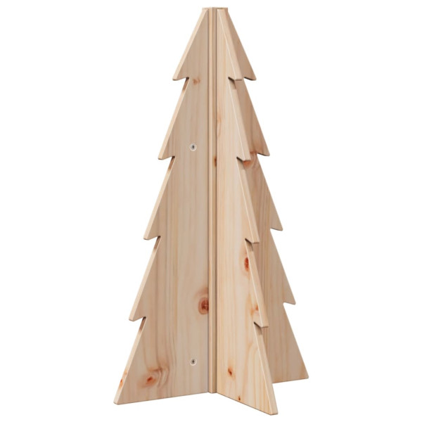 Árvore de Natal decorativa 69.5 cm madeira de pinho maciça M 5
