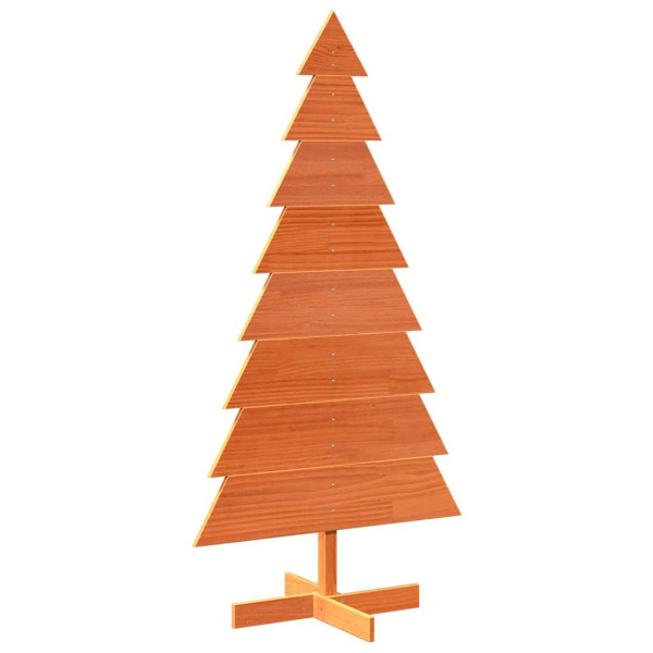 Árvore de Natal decorativa 150 cm pinho maciço castanho-mel M 2