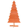 Árbol Navidad de adorno madera maciza pino marrón cera 150 cm 3